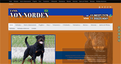Desktop Screenshot of canilvonnorden.com.br